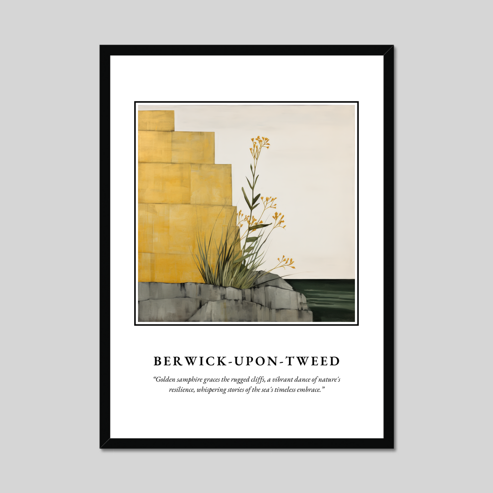 Poster in a black frame