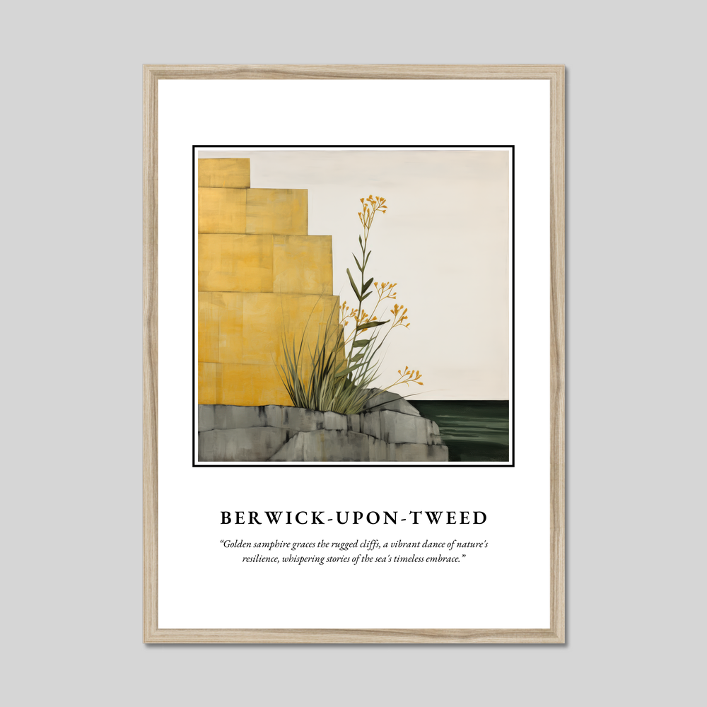 Poster in a natural frame