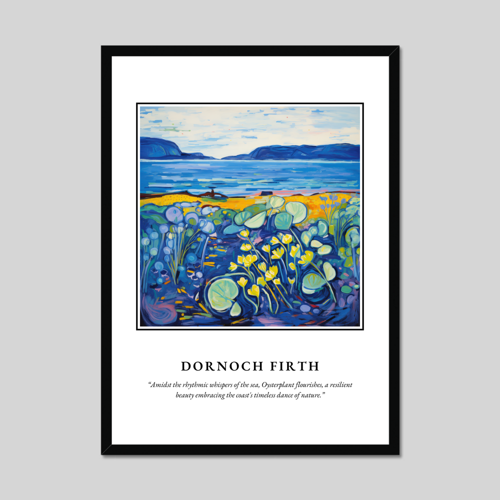 Poster in a black frame