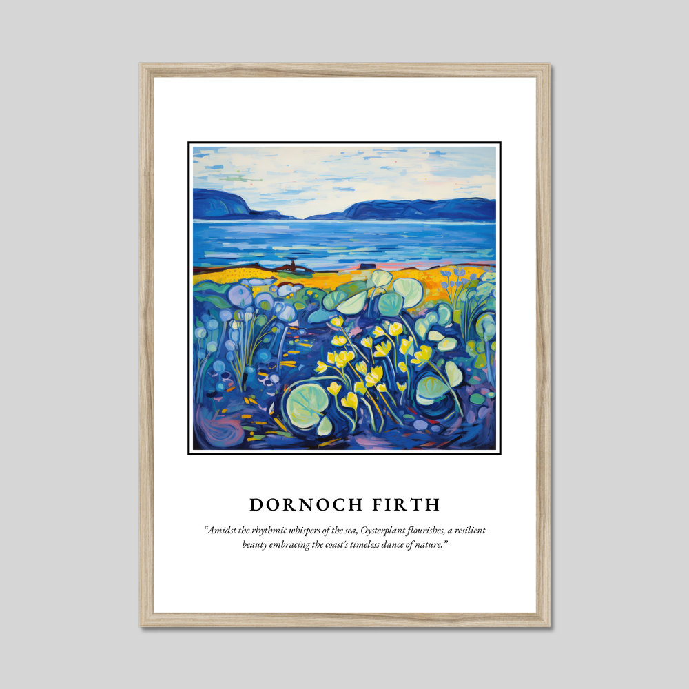 Poster in a natural frame