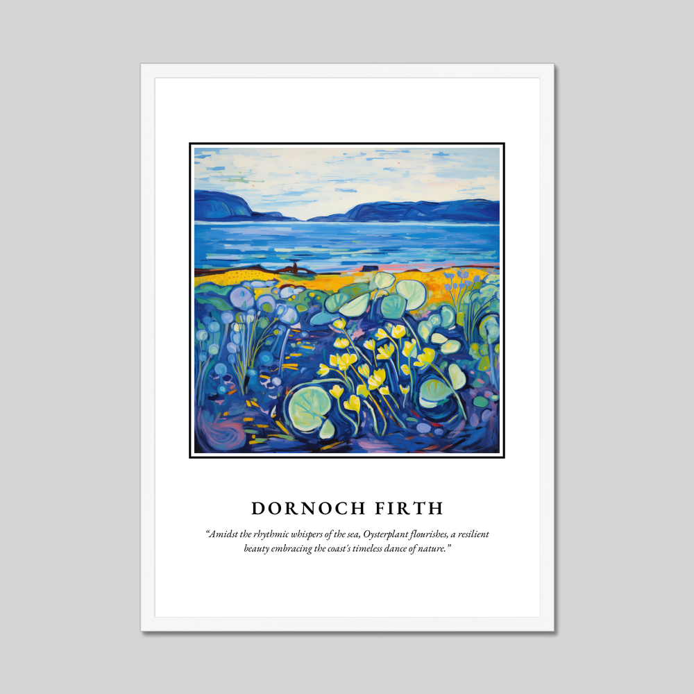 Poster in a white frame