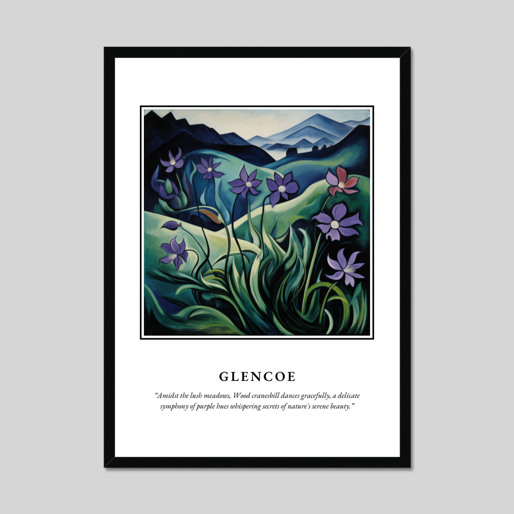 Poster in a black frame