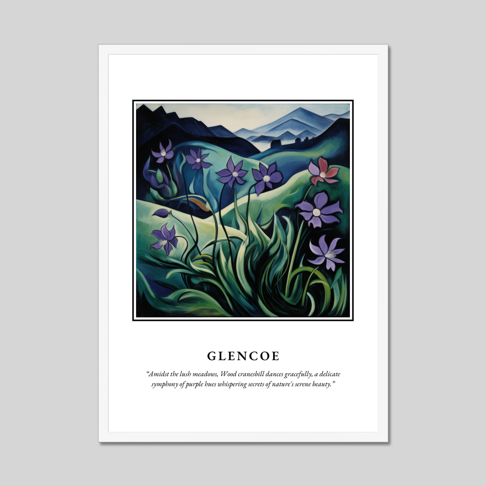 Poster in a white frame