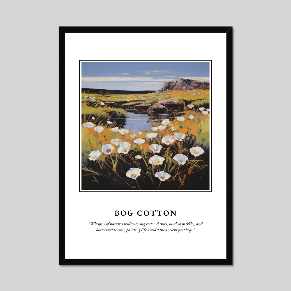 Poster in a black frame