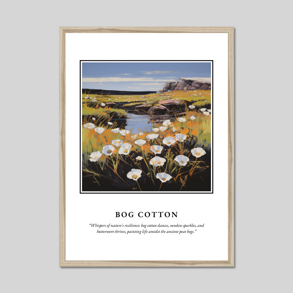 Poster in a natural frame