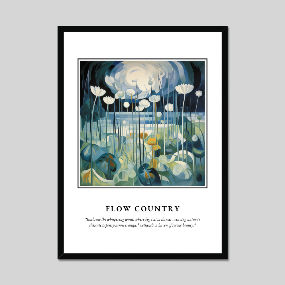 Poster in a black frame