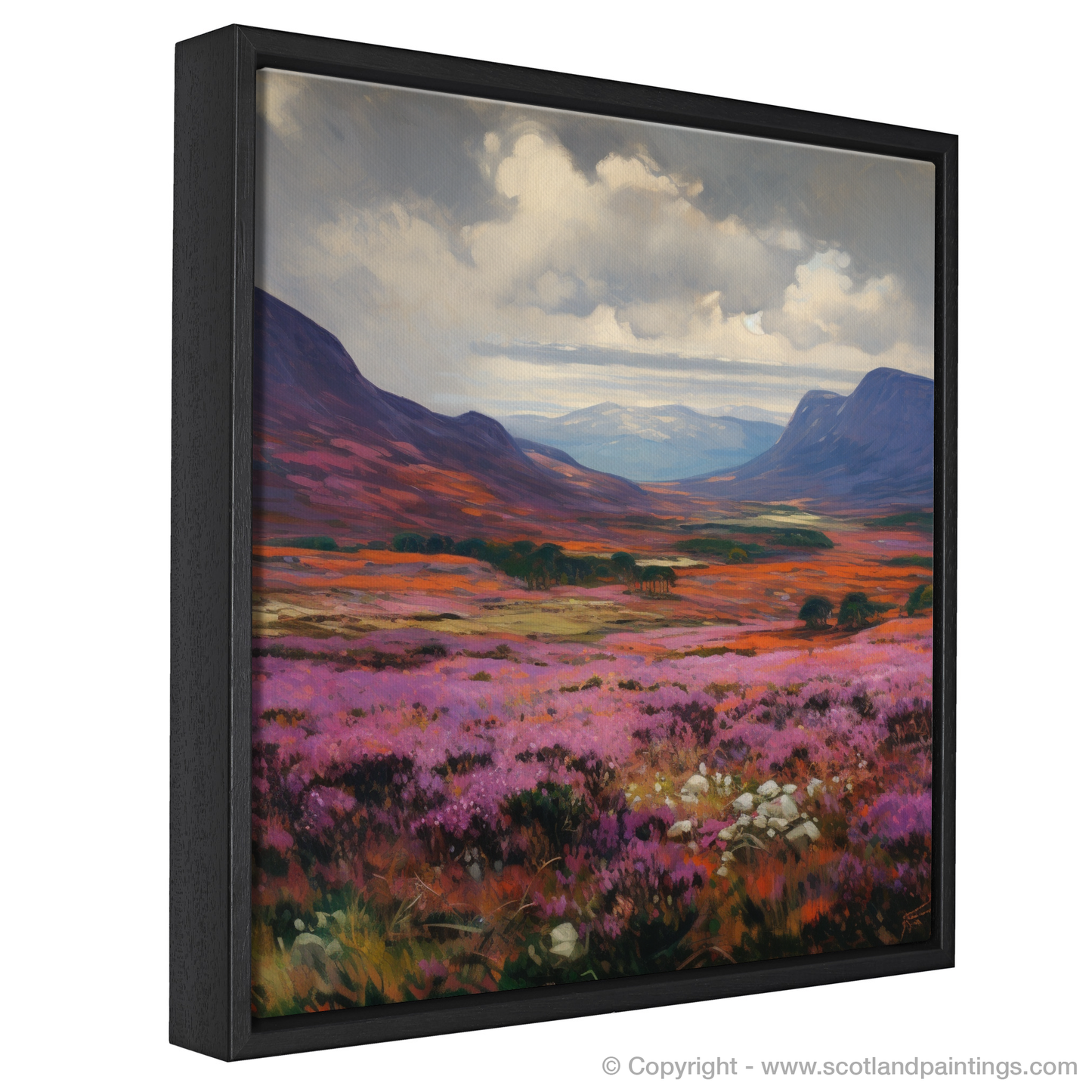 Heather on the Moorlands: An Art Nouveau Tribute to Braemar's Wild Beauty