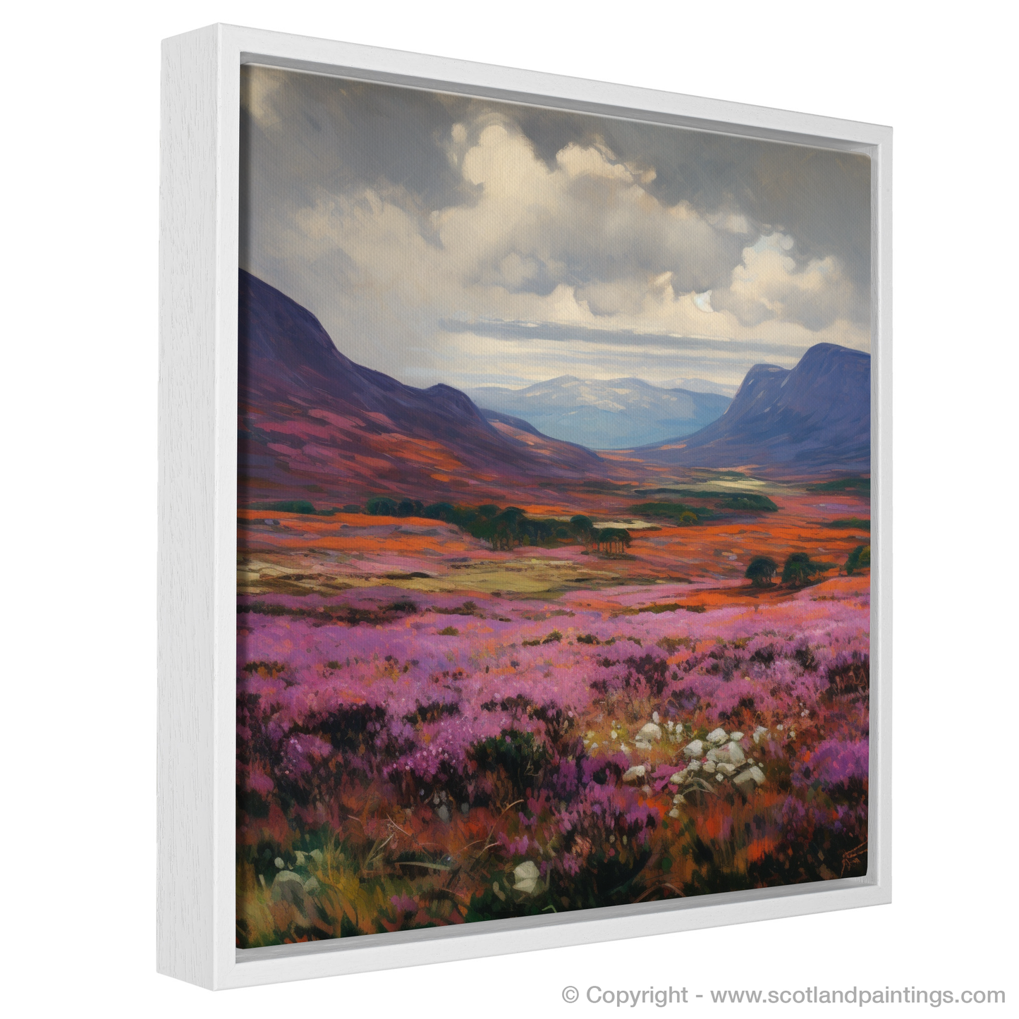 Heather on the Moorlands: An Art Nouveau Tribute to Braemar's Wild Beauty