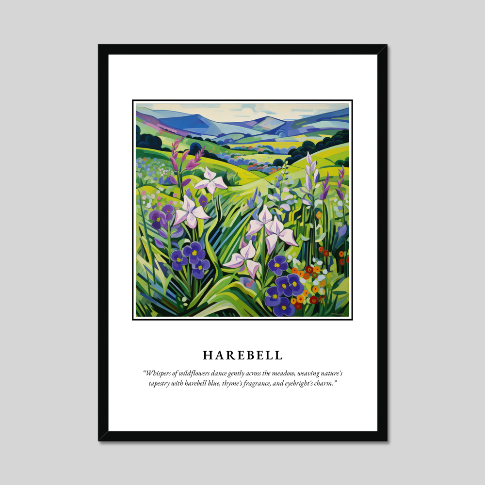 Poster in a black frame