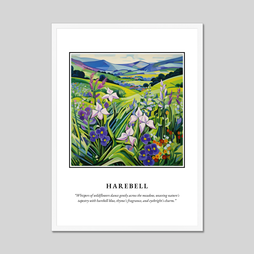 Poster in a white frame