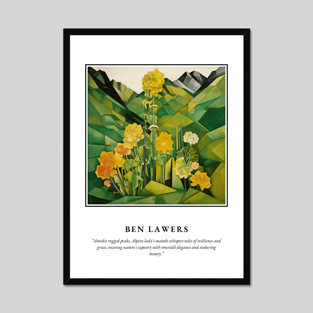 Poster in a black frame