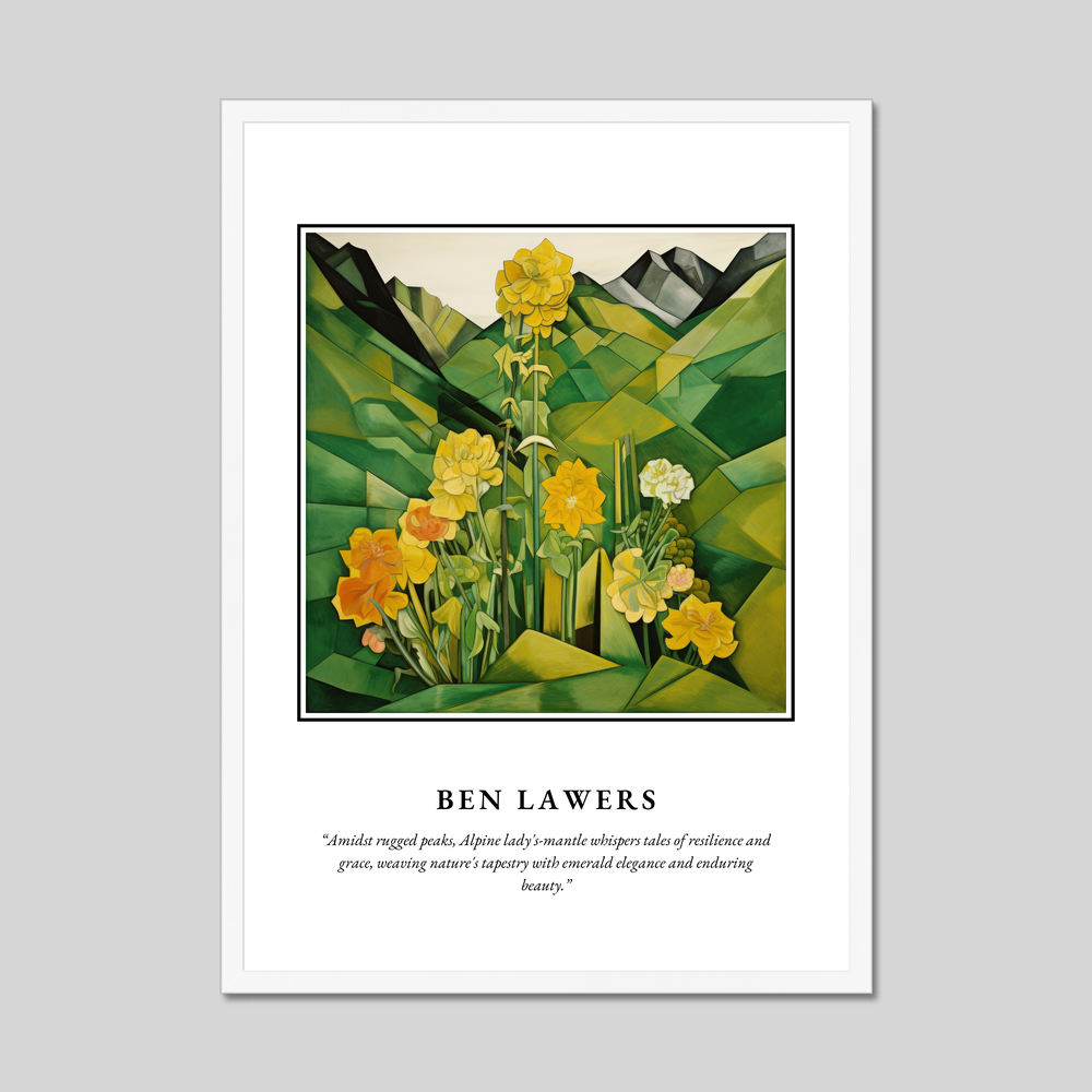 Poster in a white frame