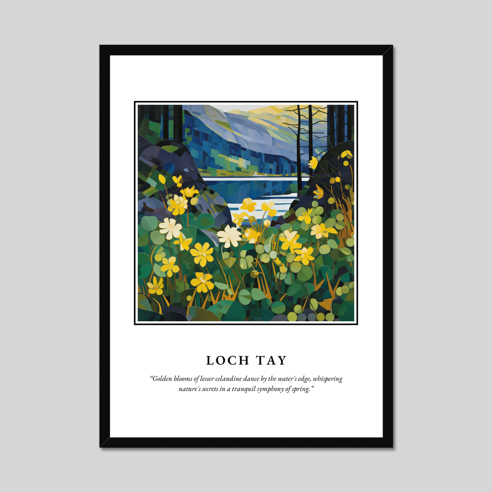 Poster in a black frame