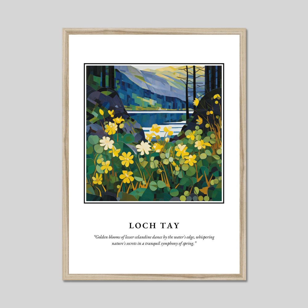 Poster in a natural frame