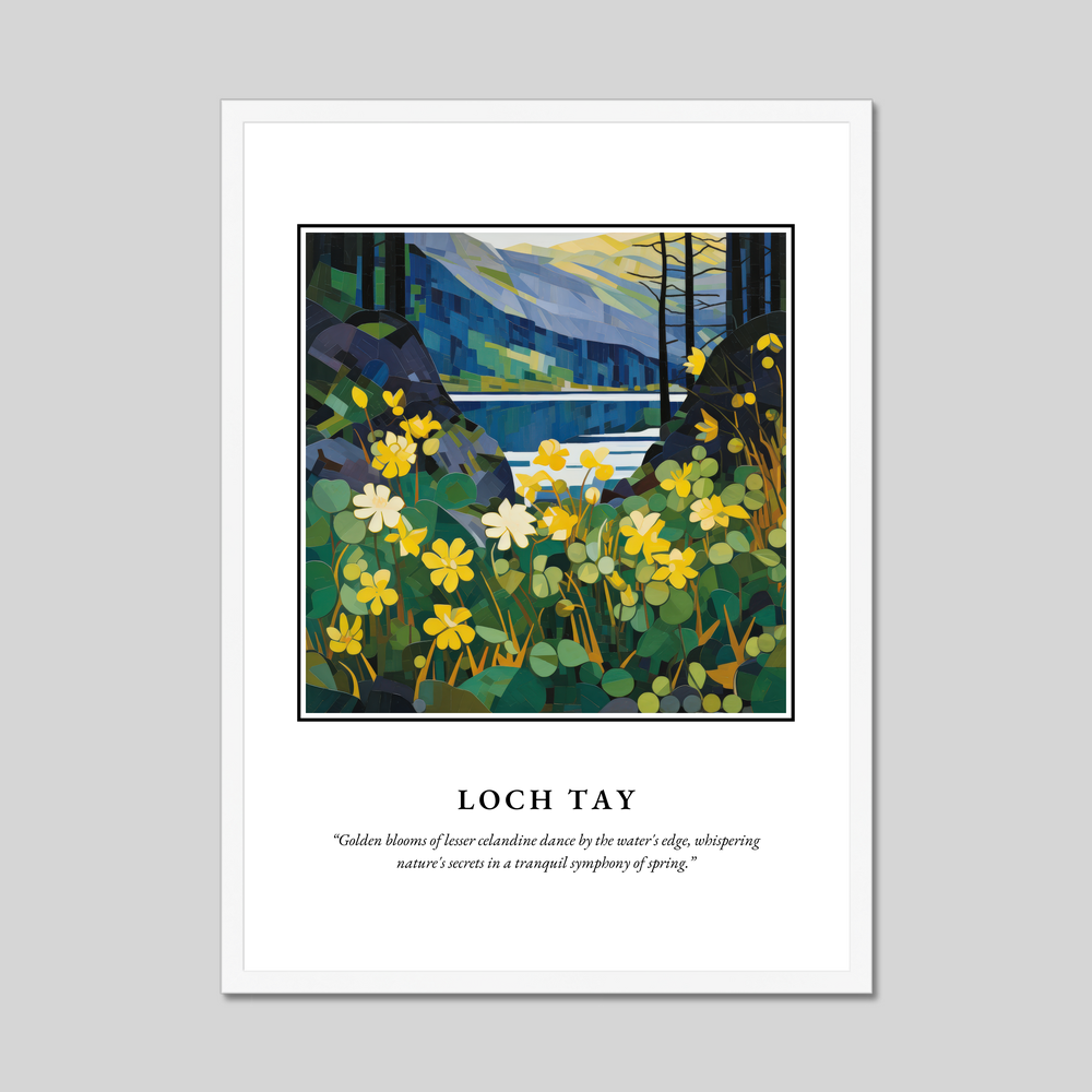 Poster in a white frame