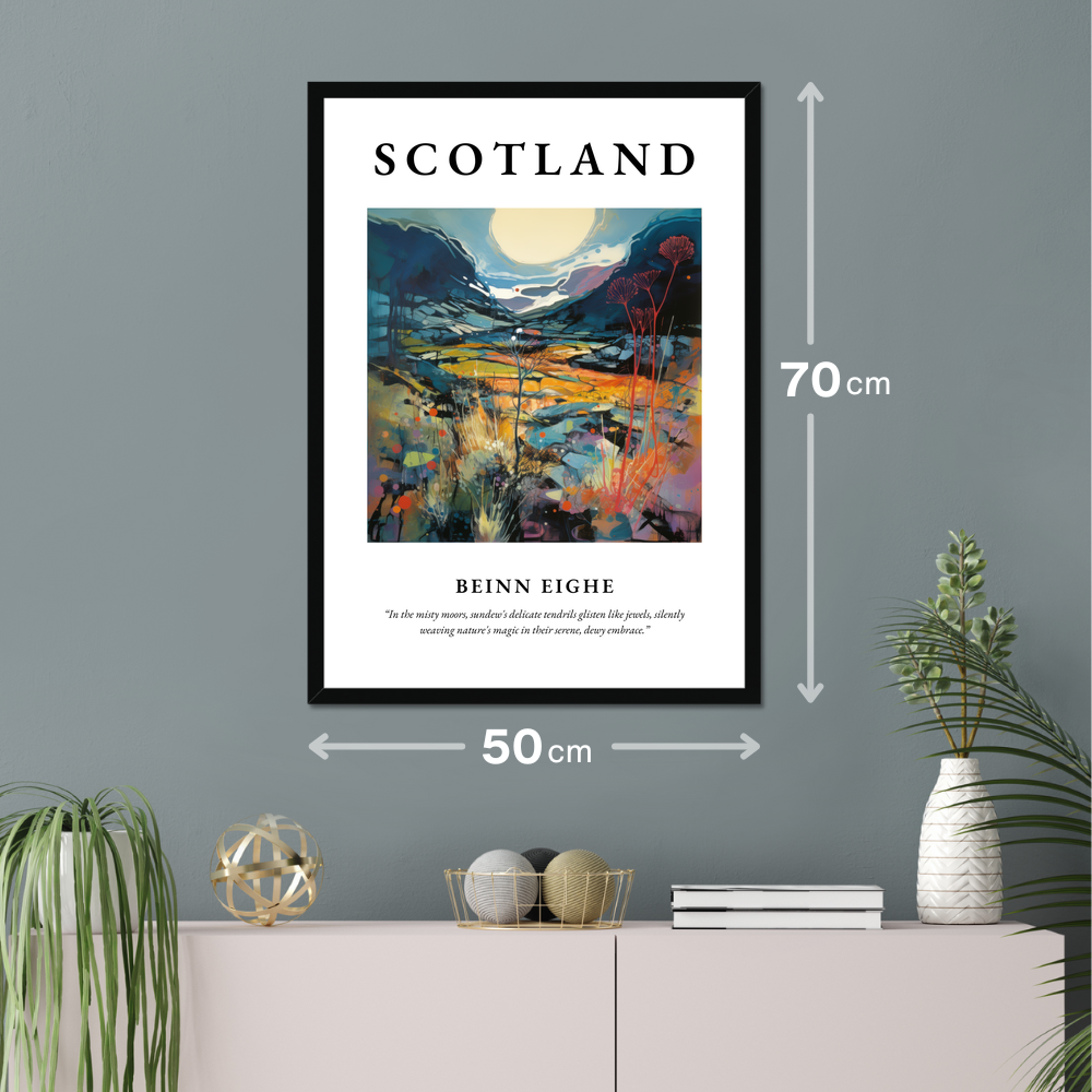 Poster of Beinn Eighe hanging on a wall
