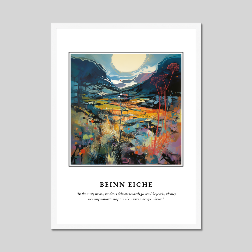 Poster in a white frame