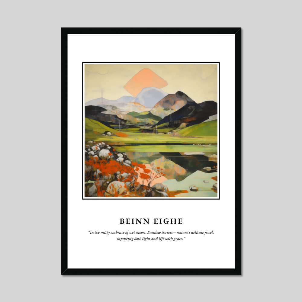 Poster in a black frame