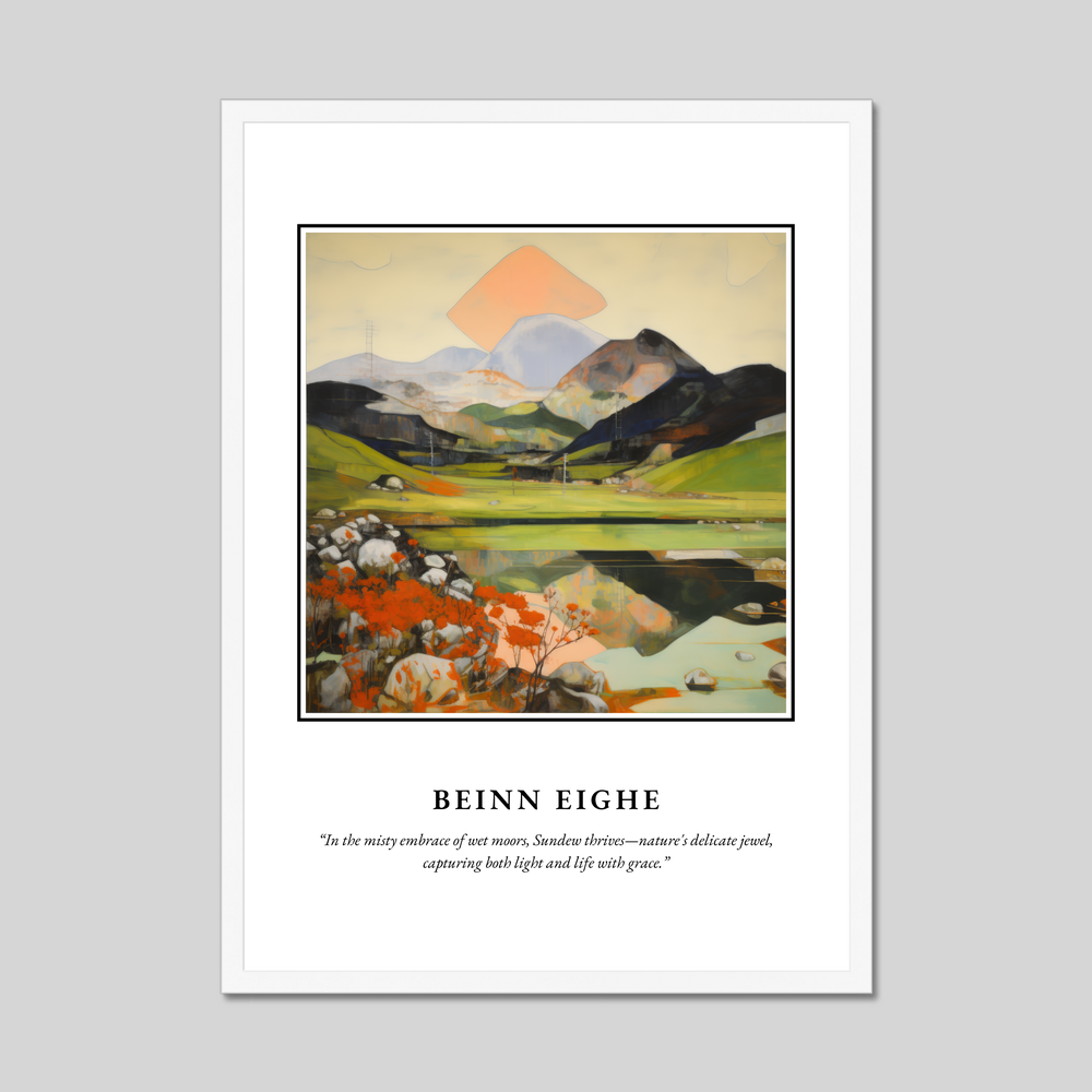 Poster in a white frame