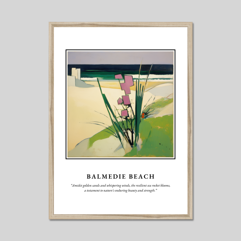 Poster in a natural frame