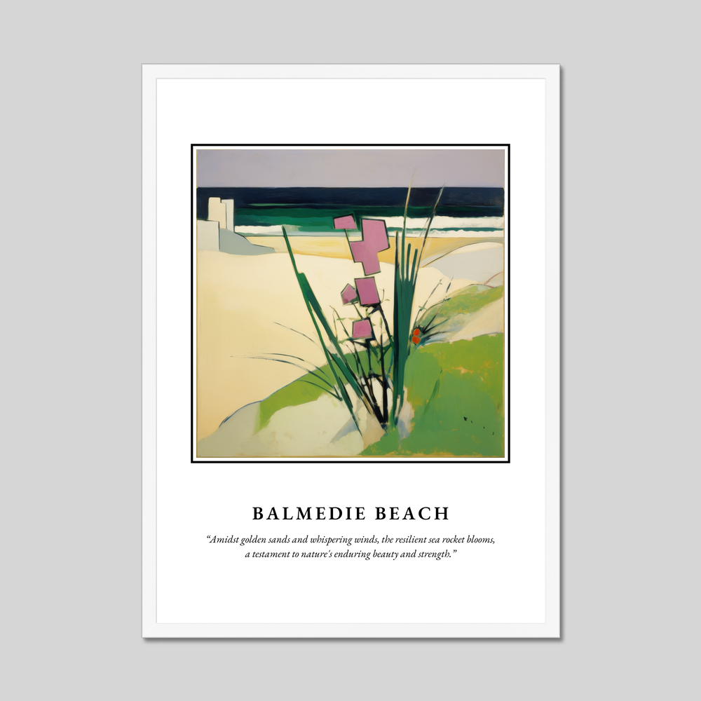 Poster in a white frame