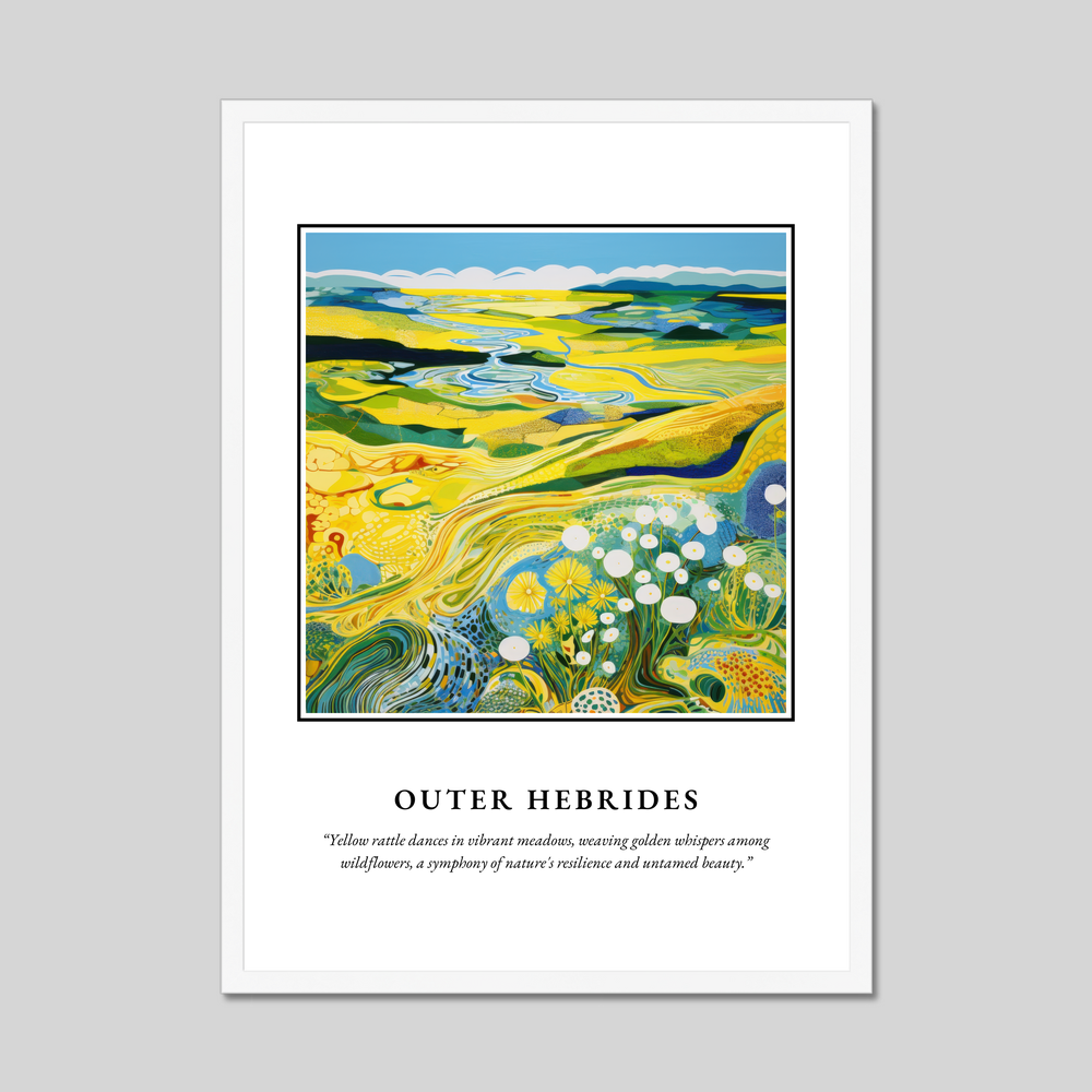 Poster in a white frame