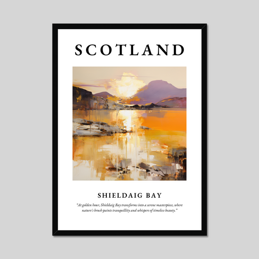Poster of Shieldaig Bay, Scotland.