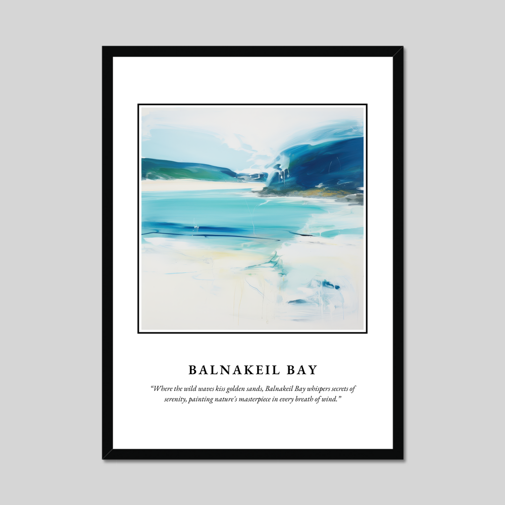 Poster in a black frame