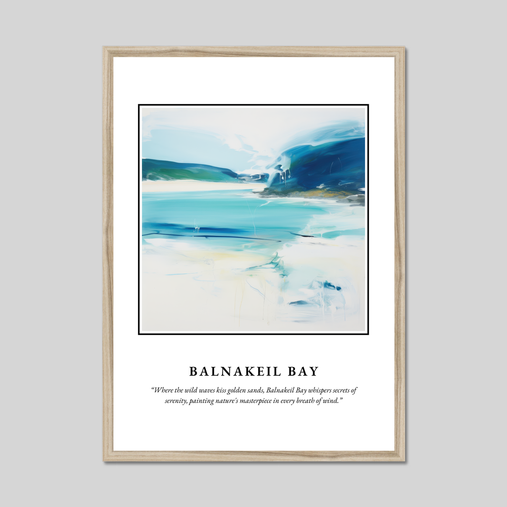 Poster in a natural frame