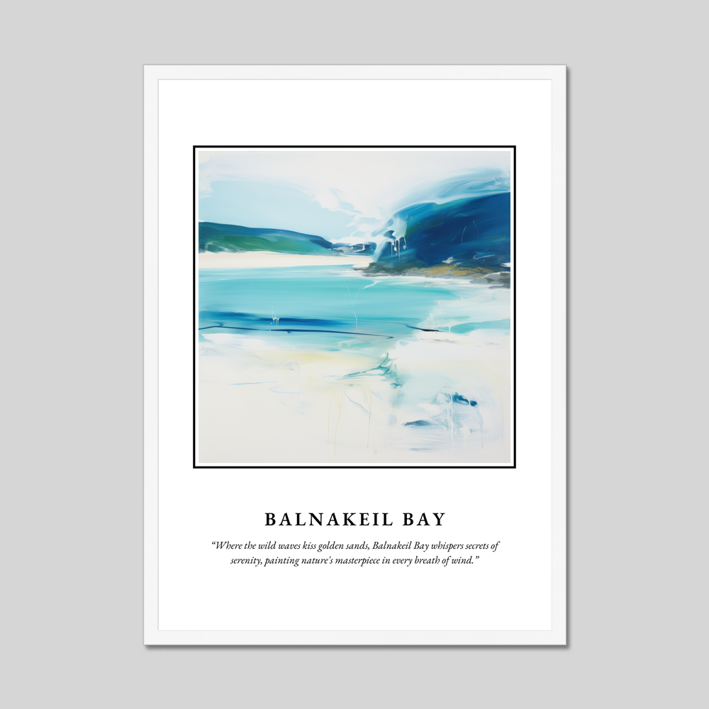 Poster in a white frame