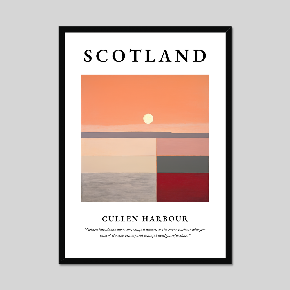 Poster of Cullen Harbour, Scotland.