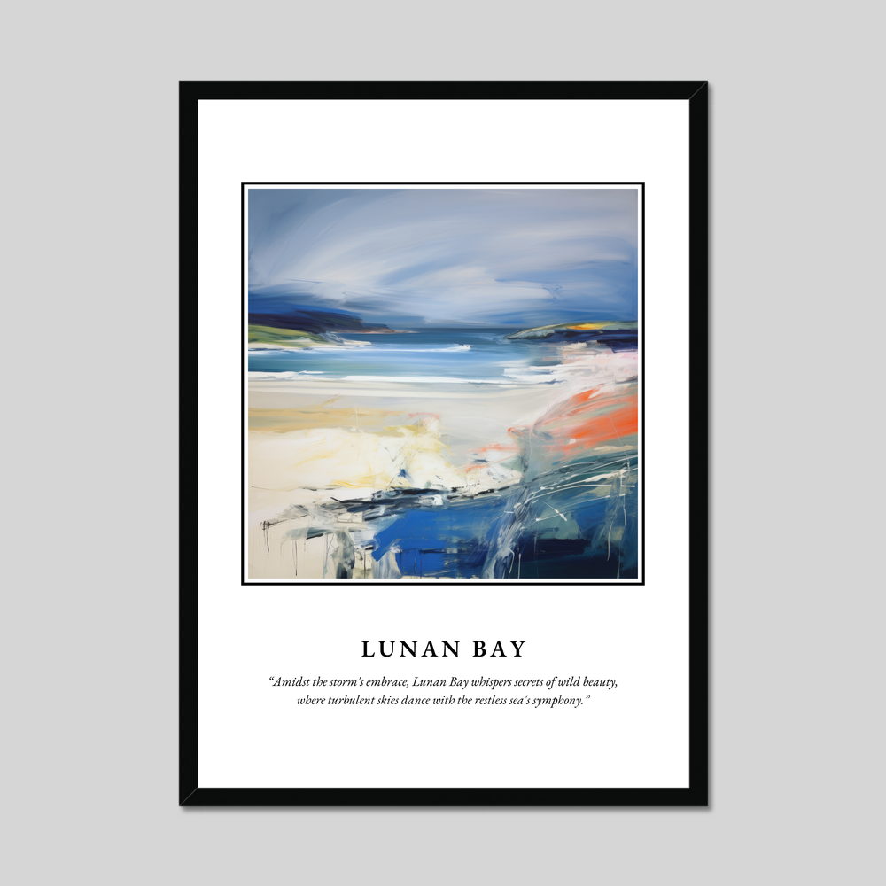 Poster in a black frame