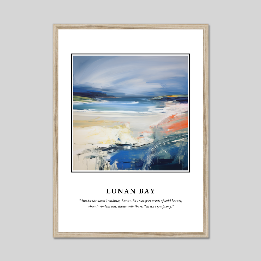 Poster in a natural frame