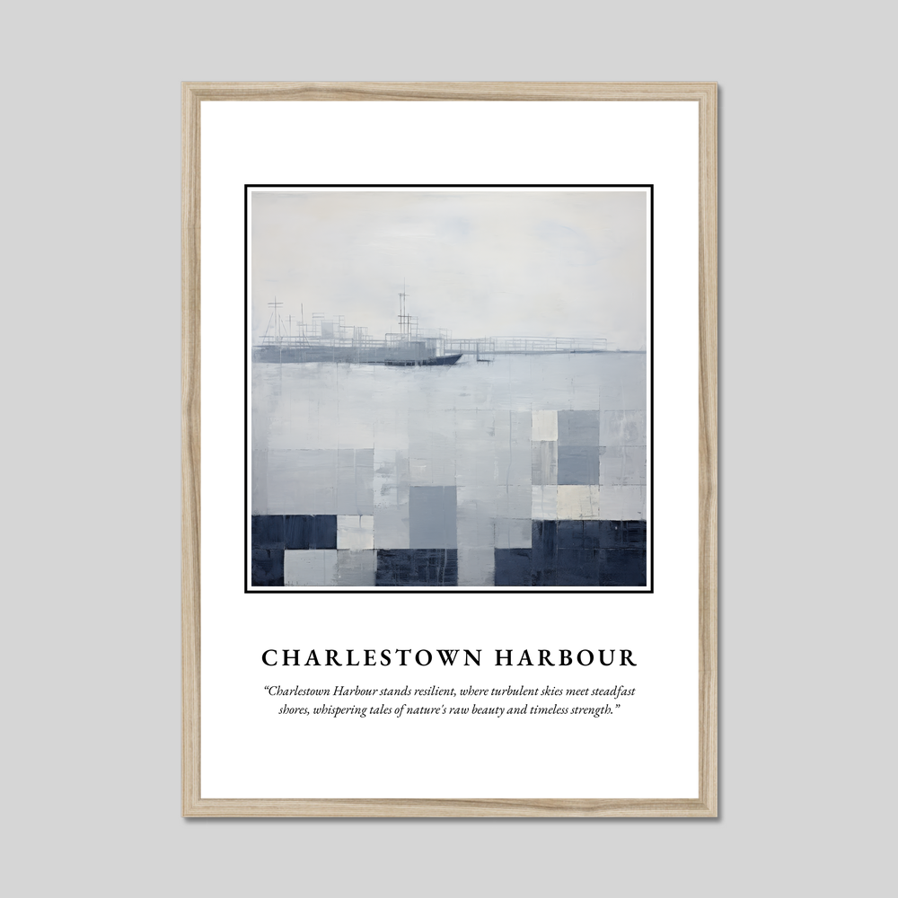 Poster in a natural frame