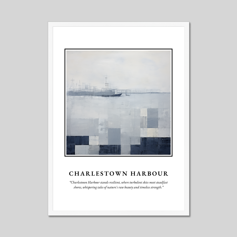 Poster in a white frame