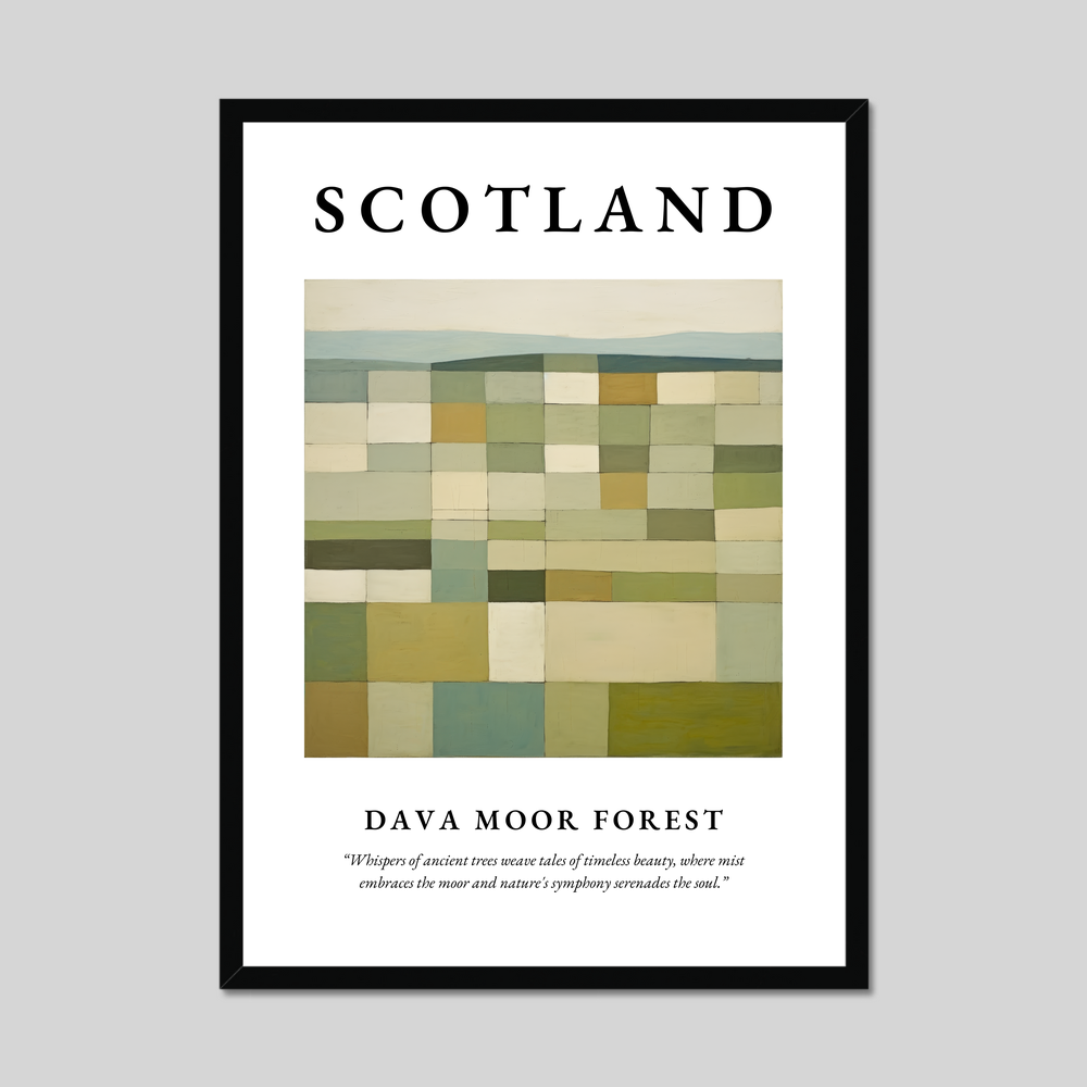 Poster of Dava Moor Forest, Scotland.