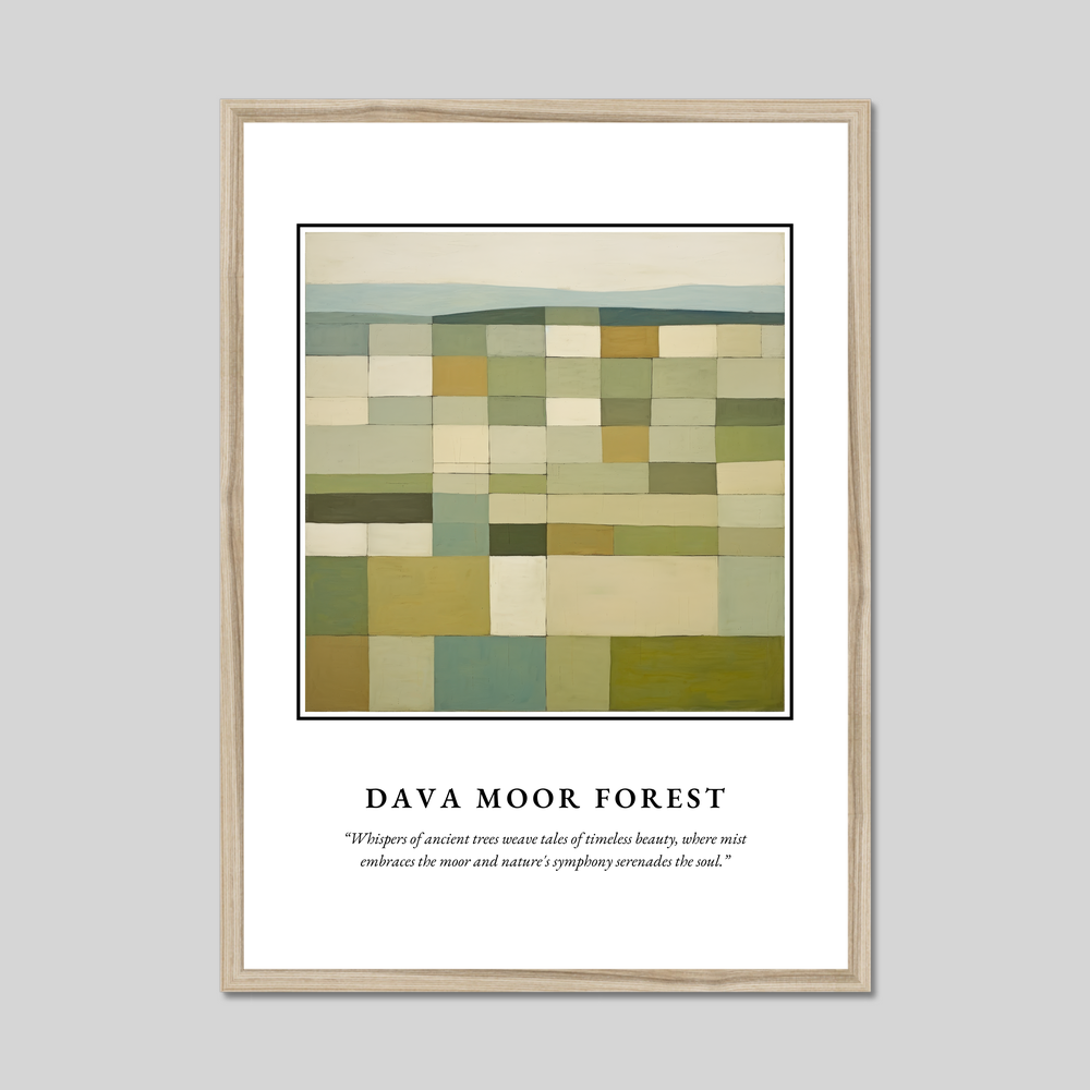 Poster in a natural frame