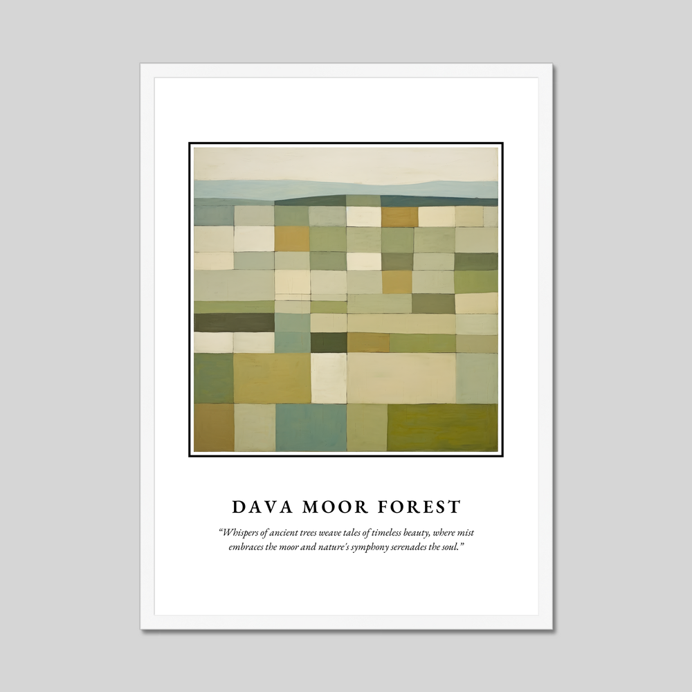 Poster in a white frame