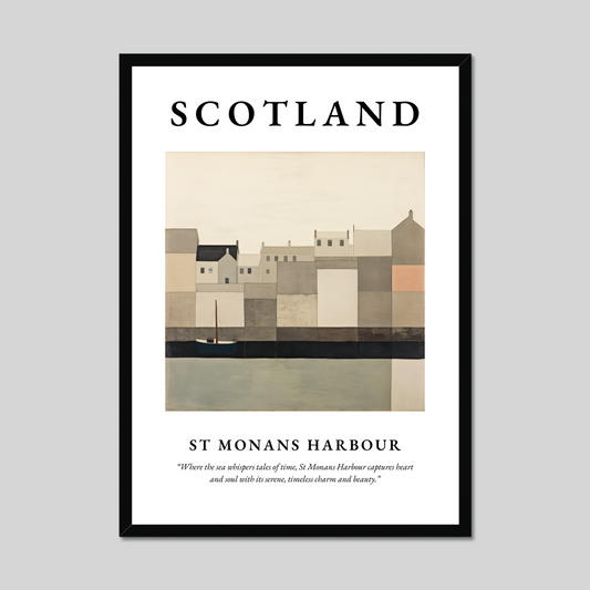 Poster of St Monans Harbour, Scotland.
