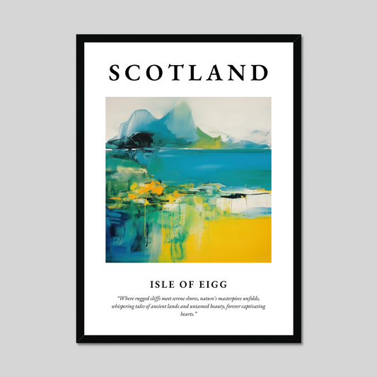 Poster of Isle of Eigg, Scotland.