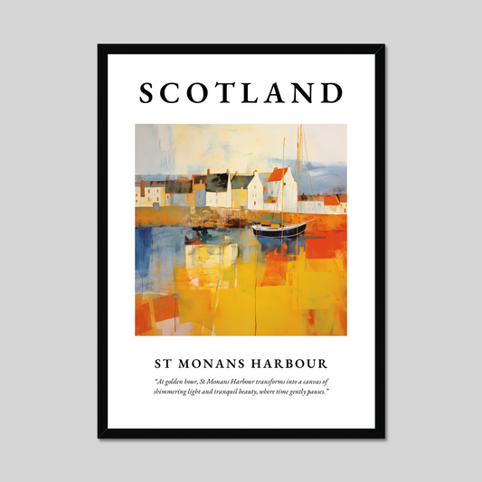 Poster of St Monans Harbour, Scotland.