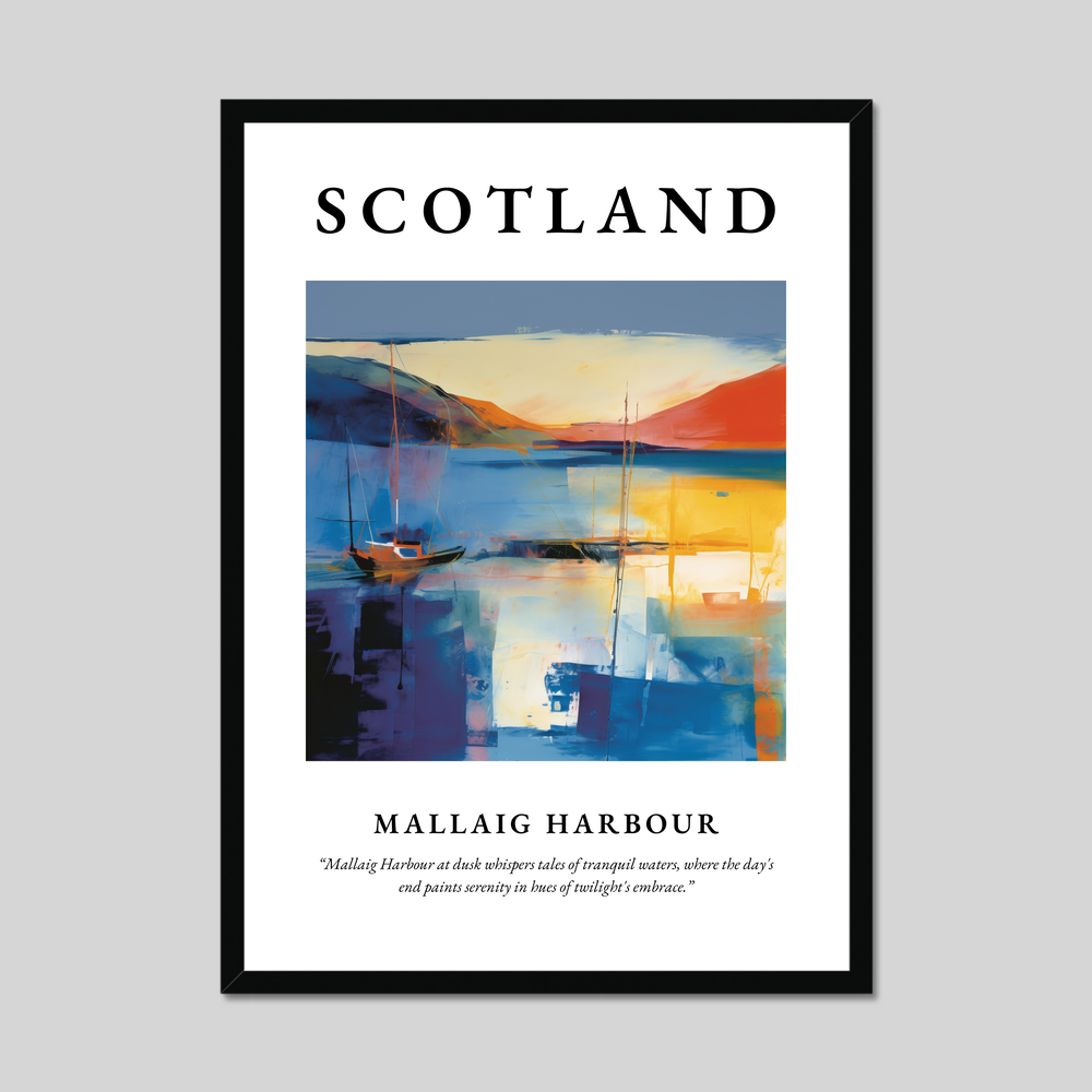 Poster of Mallaig Harbour, Scotland.