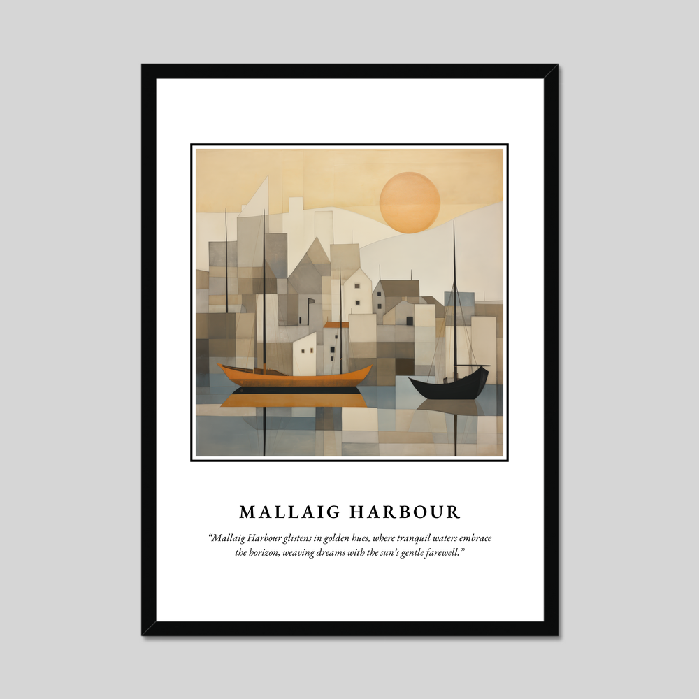 Poster in a black frame