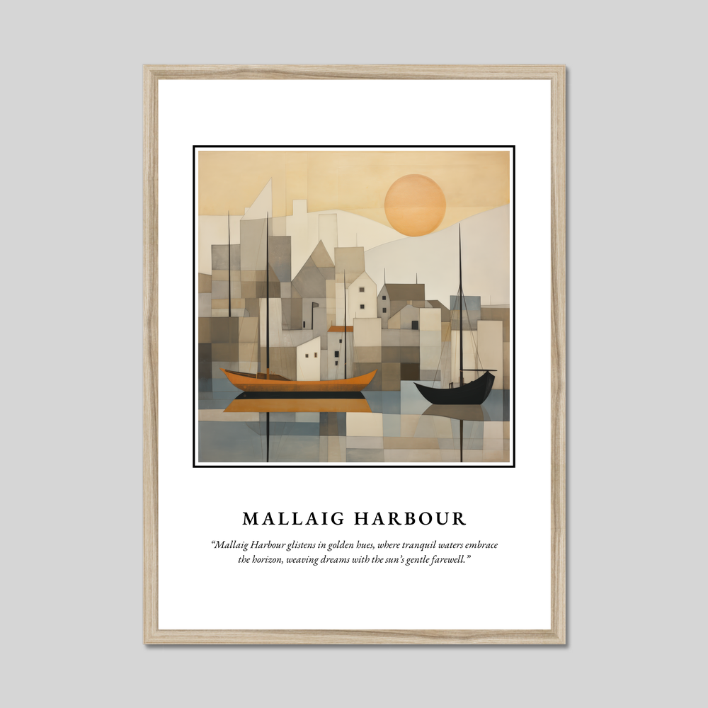 Poster in a natural frame