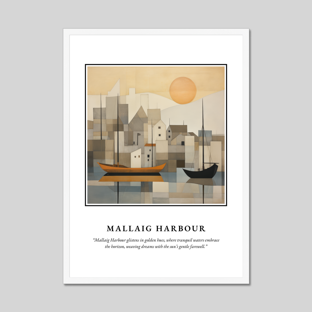 Poster in a white frame