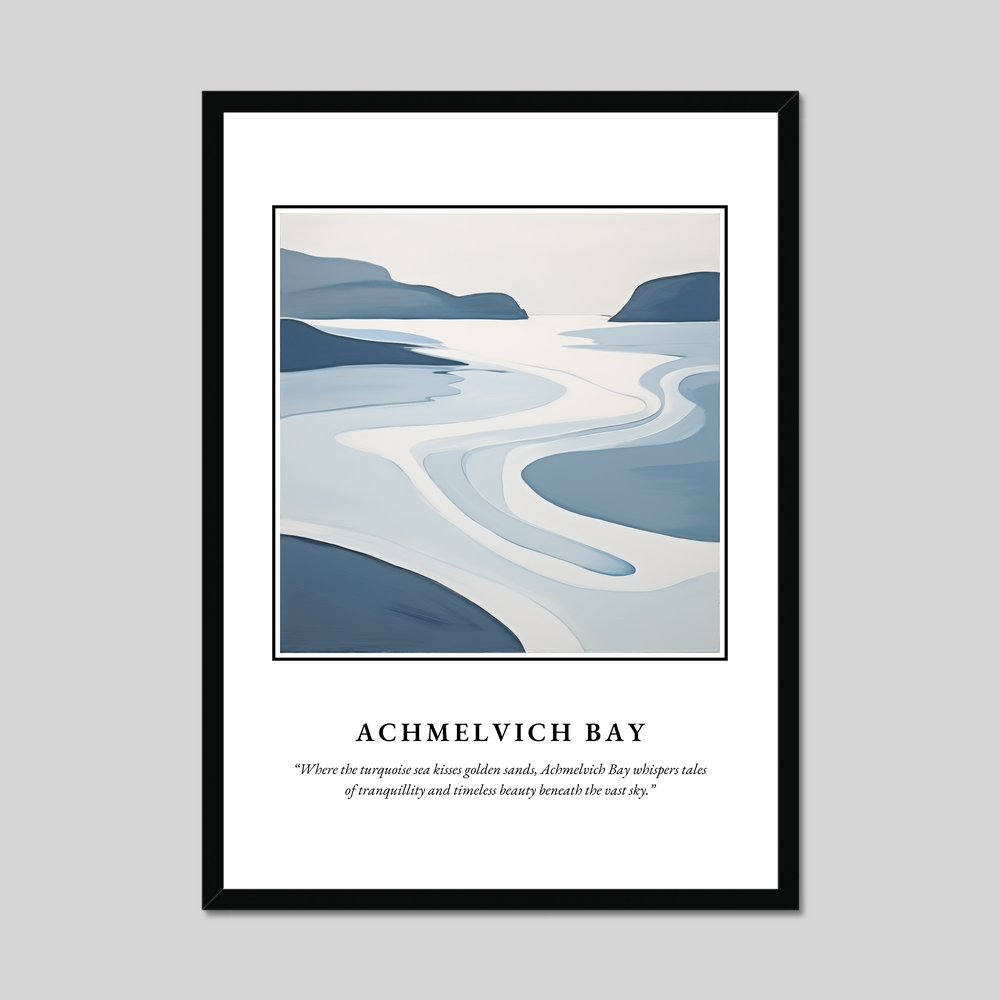 Poster in a black frame