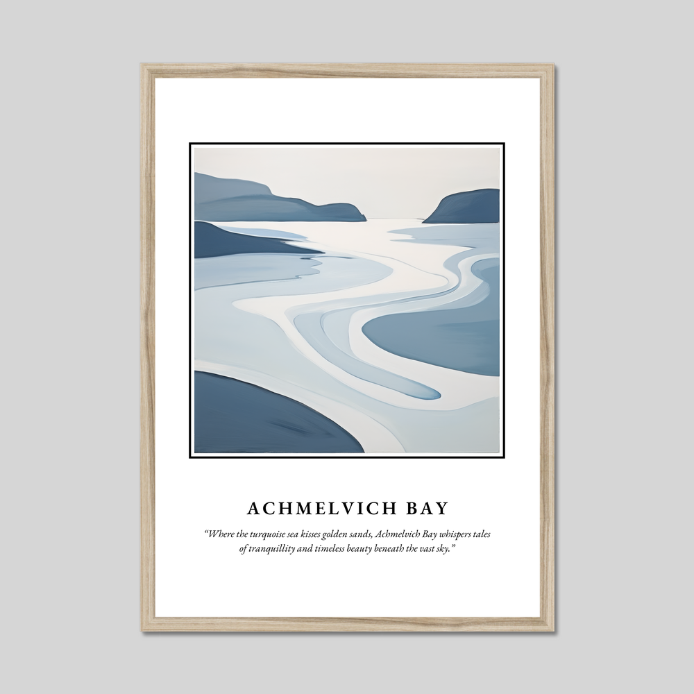 Poster in a natural frame