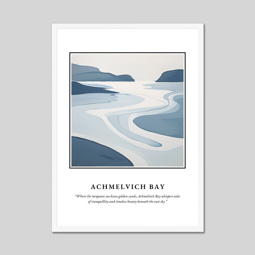 Poster in a white frame