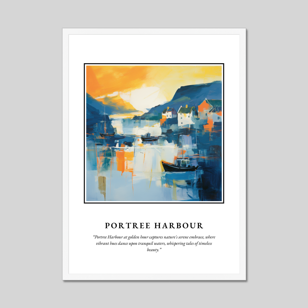 Poster in a white frame