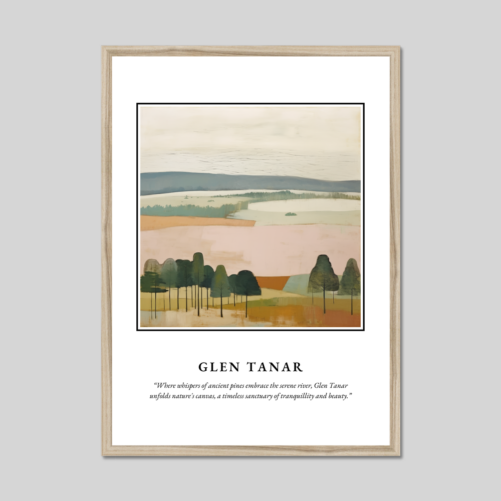 Poster in a natural frame